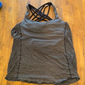 Lulu tank with attached bra